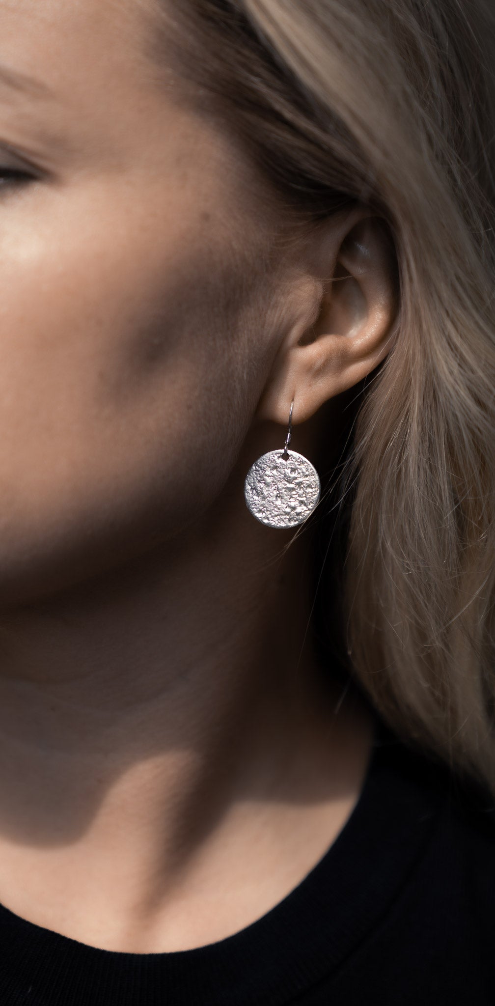 VAEGAR Moon Earring and Female Model