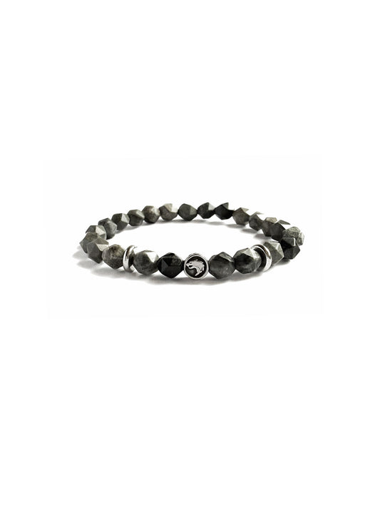 Grey Stone Wolf Bracelet